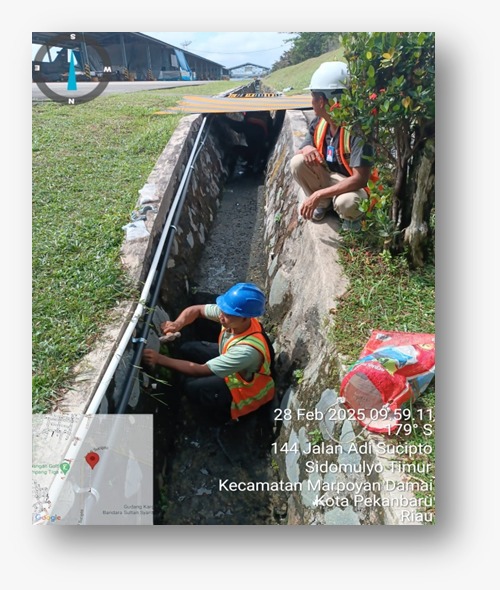 Perapihan Kabel FO area Dispatch SQ 12