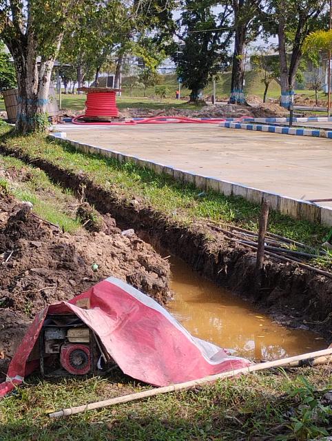 Penarikan Kabel TM dan Borring untuk jalur Kabel TM SQ 12 ke New SKATEK 45