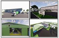 WAREHOUSE,PILOT BUILDING,HANGAR,DISPATCH